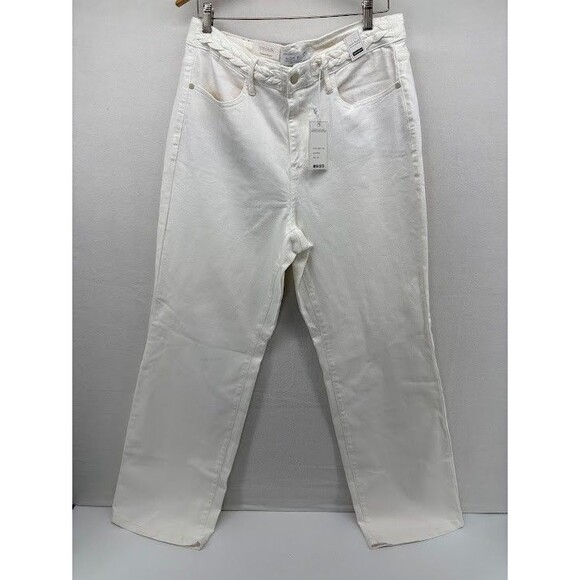 Women's NWT Judy Blume Wide Leg White Denim Jeans Size 16W - Picture 1 of 12